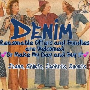 Denim Jeans Pants Shorts Skirts Jackets Dresses